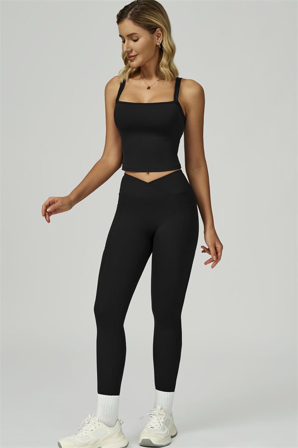 Reborn II Crop Tank Leggings 2-Piece Set Matching Sets - Vorti