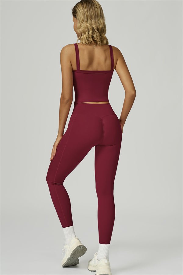 Reborn II Crop Tank Leggings 2-Piece Set Matching Sets - Vorti