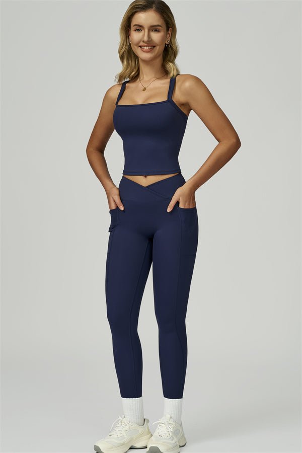 Reborn II Crop Tank Leggings 2-Piece Set Matching Sets - Vorti