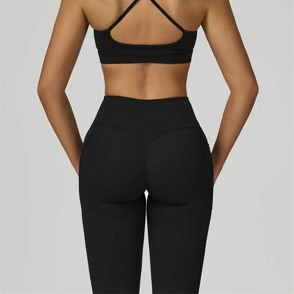 Reborn II Sports Bra Flared Leggings 2-Piece Set Matching Sets - Vorti