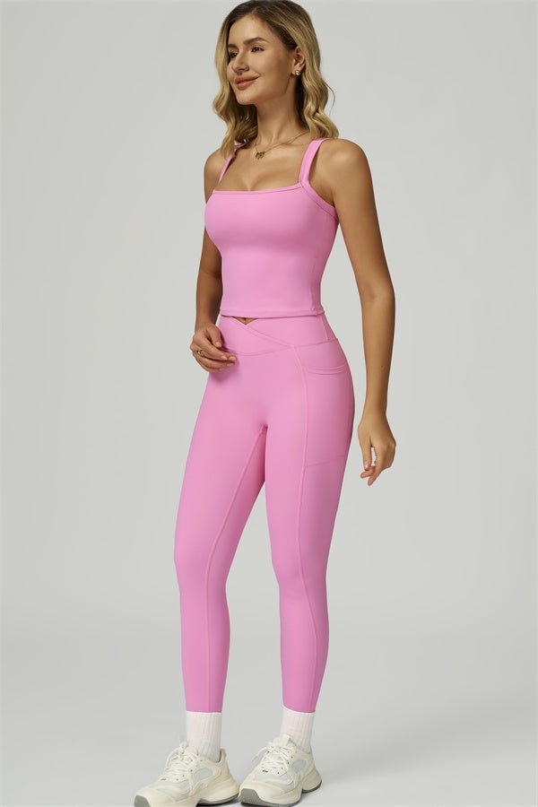 Reborn II Crop Tank Leggings 2-Piece Set Matching Sets - Vorti