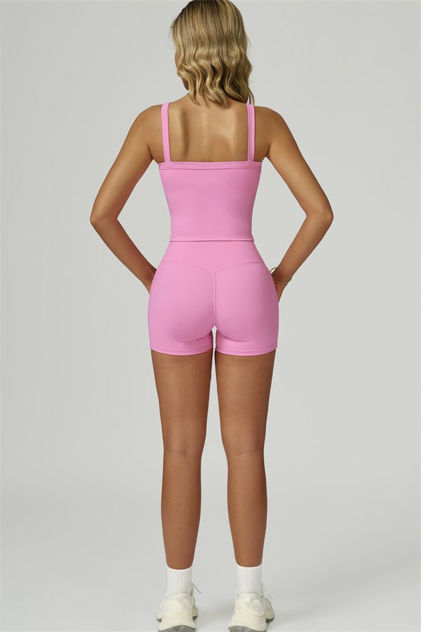 Reborn II Crop Tank Shorts 2-Piece Set Matching Sets - Vorti