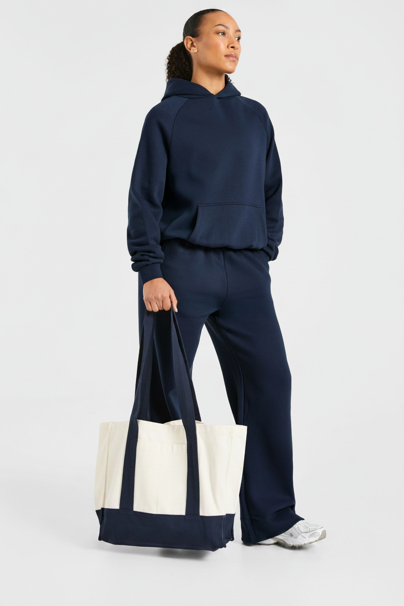 Camisola com Capuz Oversized Sports Collective - Azul-Marinho