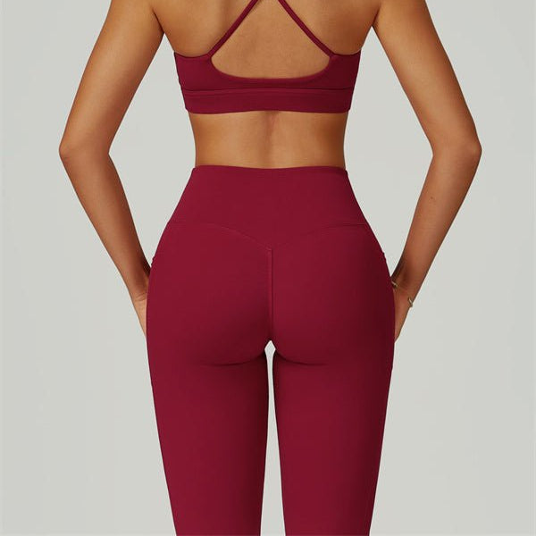 Reborn II Sports Bra Flared Leggings 2-Piece Set Matching Sets - Vorti