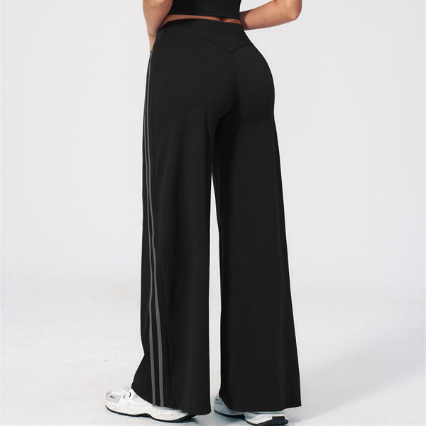 Aura Flow Crop Top Straight Leg Pants 2-Piece Set