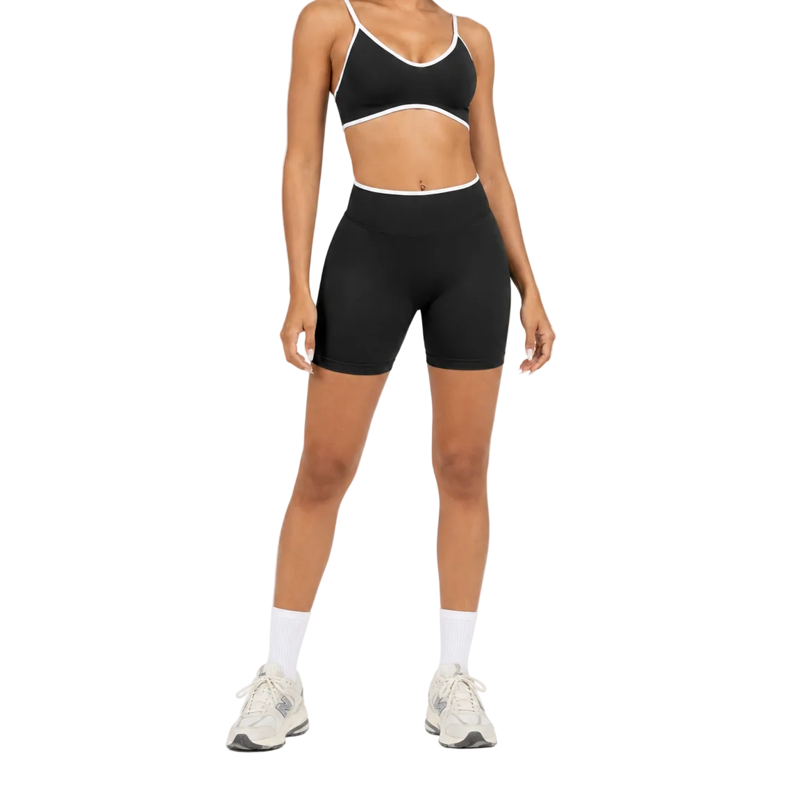 Conjunto Seamless Ribbed — Top y Shorts