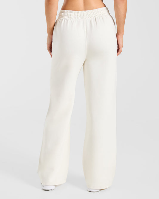 Sports Collective Oversized Straight Leg Joggers - Off White/Green