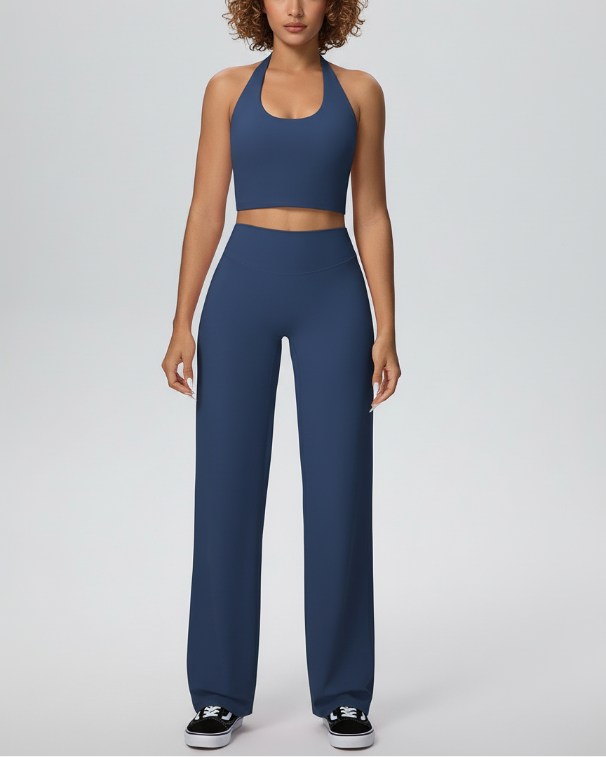 Vorti Halter & Wide Leg Pants Set