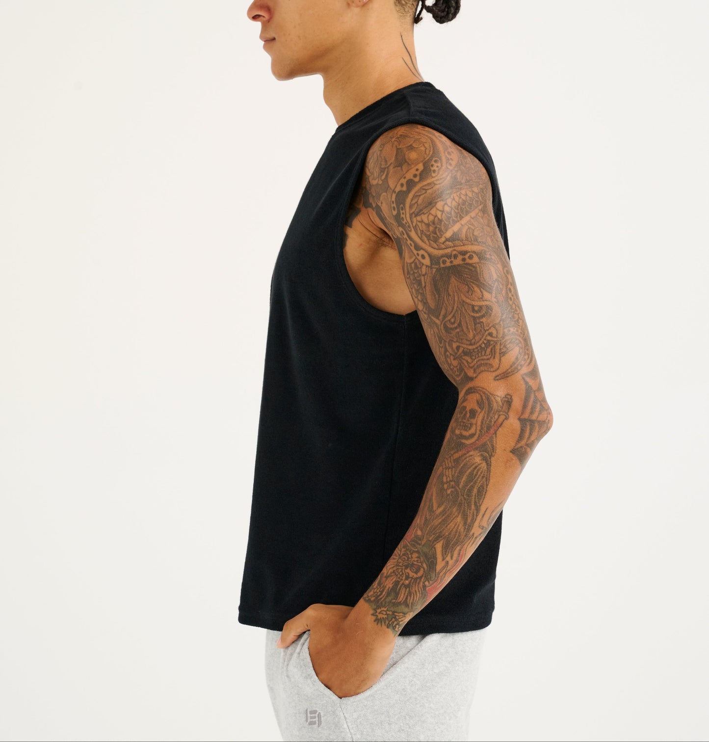 Terry Singlet - Black