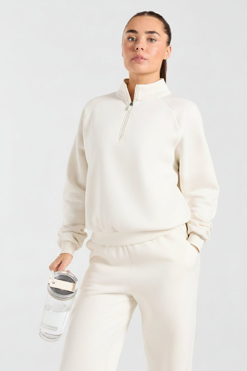 Sports Collective Oversized Straight Leg Joggers - Off White/Green
