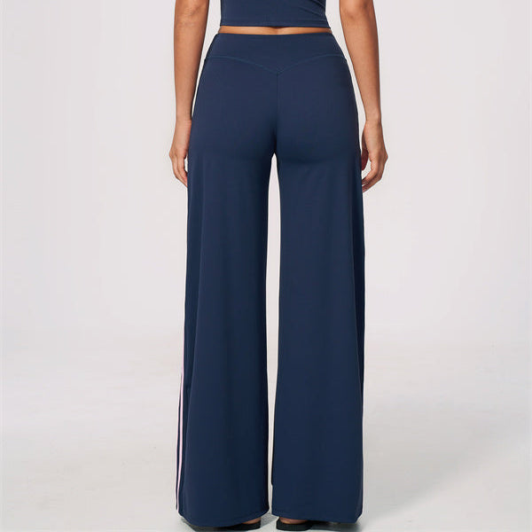 Aura Flow Crop Top Straight Leg Pants 2-Piece Set