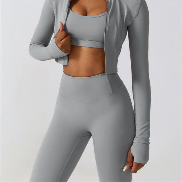Stella Jacket Sports Bra Leggings 3-Piece Set