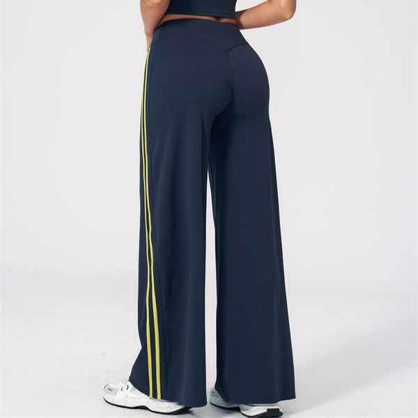 Aura Flow Crop Top Straight Leg Pants 2-Piece Set