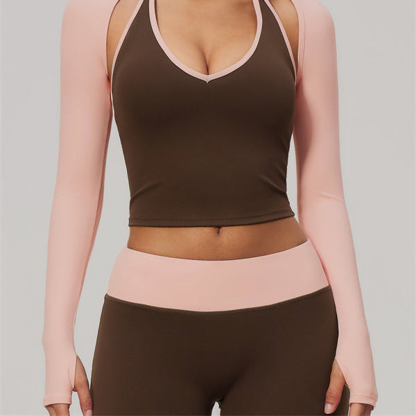 Aura Flow Yoga Long Sleeve Crop Top