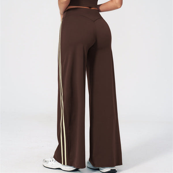 Aura Flow Crop Top Straight Leg Pants 2-Piece Set