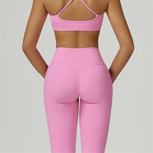 Reborn II Sports Bra Flared Leggings 2-Piece Set Matching Sets - Vorti