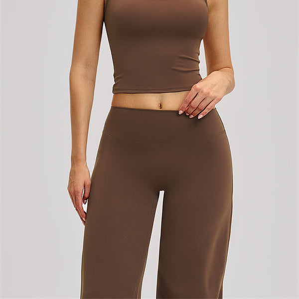 Elevate Crop Top Straight Leg Pants 2-Piece Set