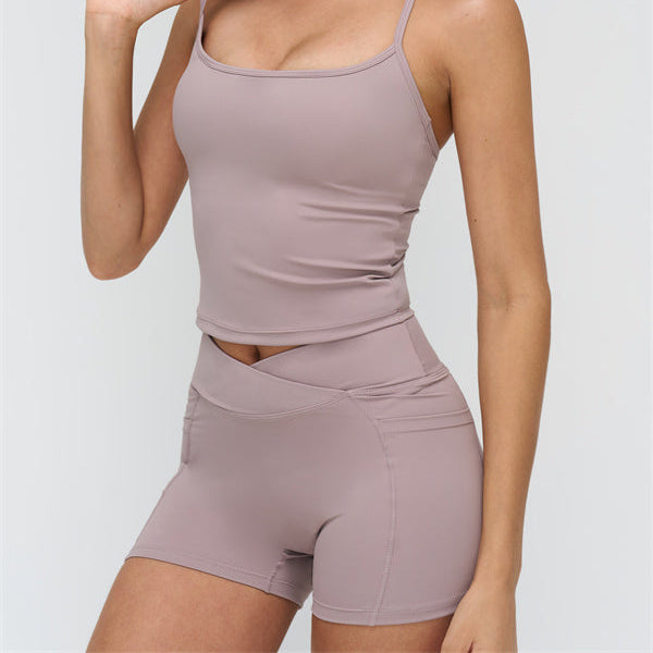 Reborn Crop Top Shorts 2-Piece Set