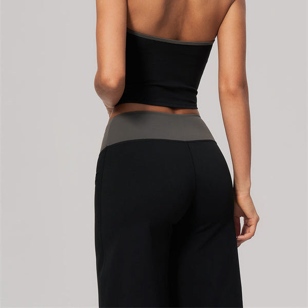 Aura Flow Yoga Tank Top Straight Leg Pants 2-Piece Set