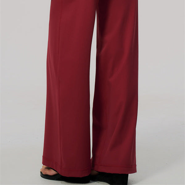Aura Flow Pilates Color-block Straight Leg Pants