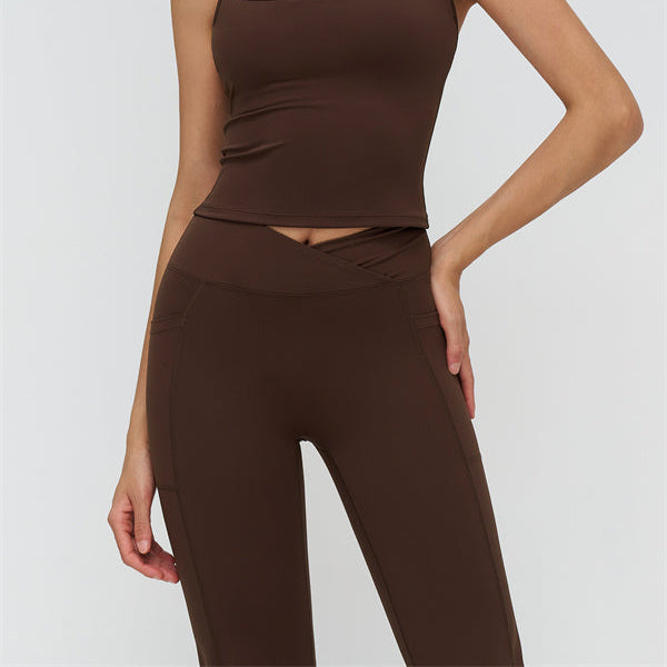 Reborn Crop Top Flared Leggings 2-Piece Set