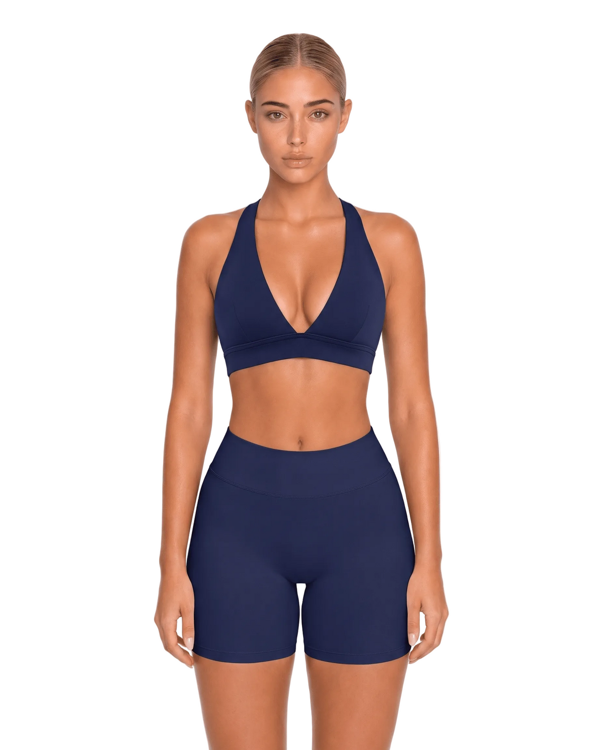 Vorti Deep V Neck Sports Bra 0 - Vorti