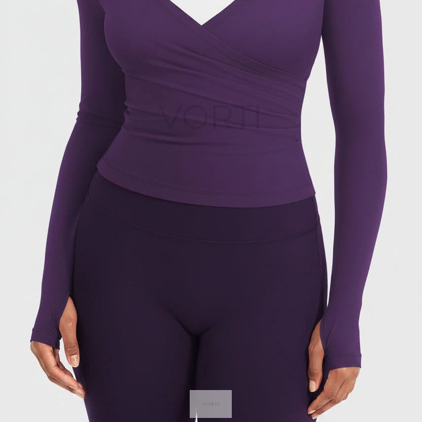Miny Long-Sleeve V-Neck Top
