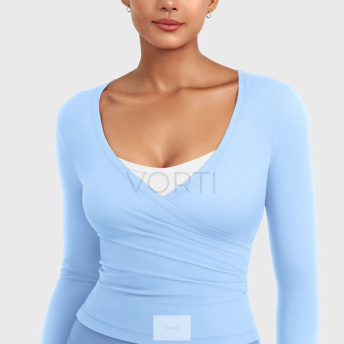Miny Long-Sleeve V-Neck Top