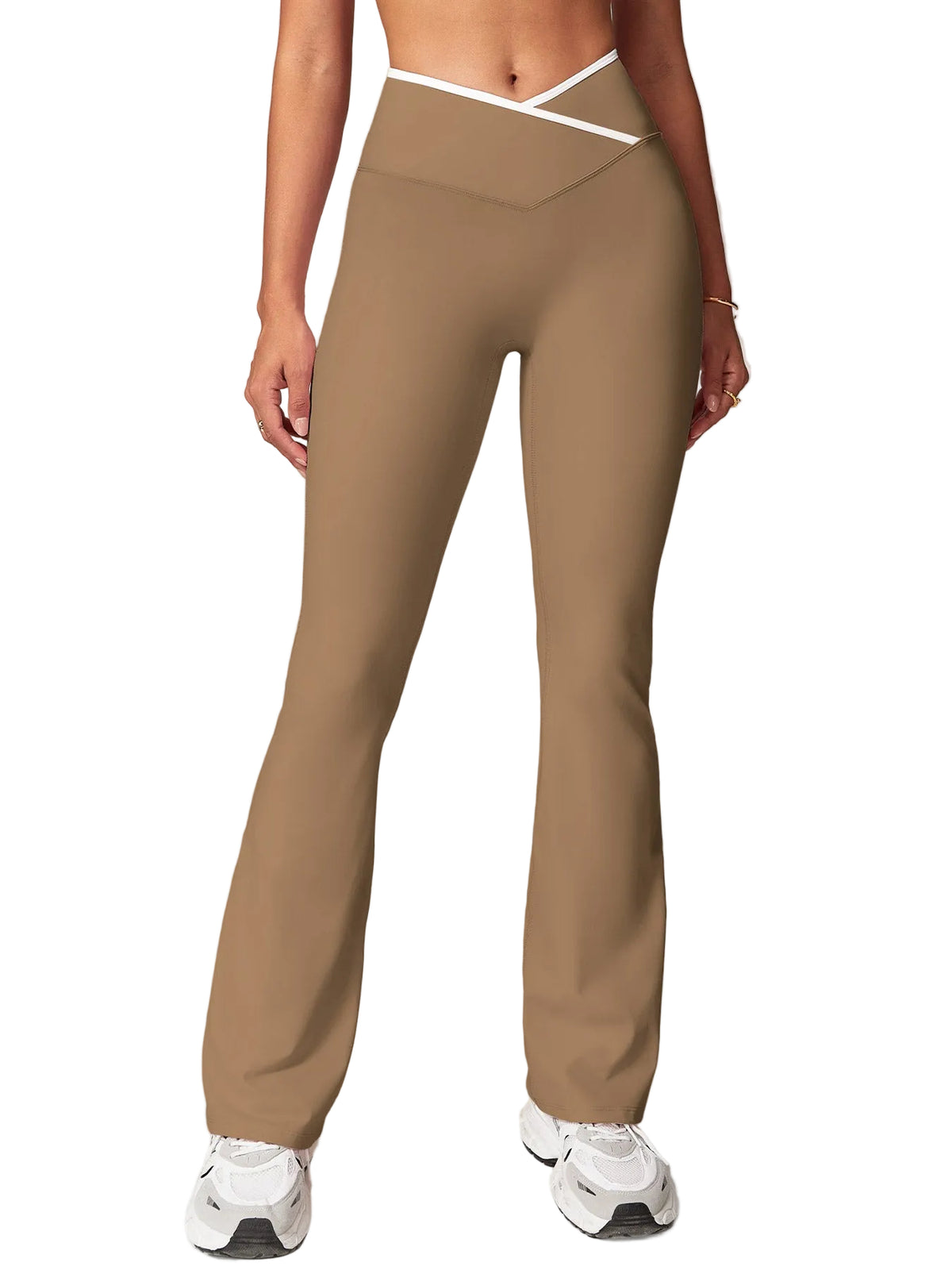 Vorti Kevie Trim Flare Leggings Leggings - Vorti