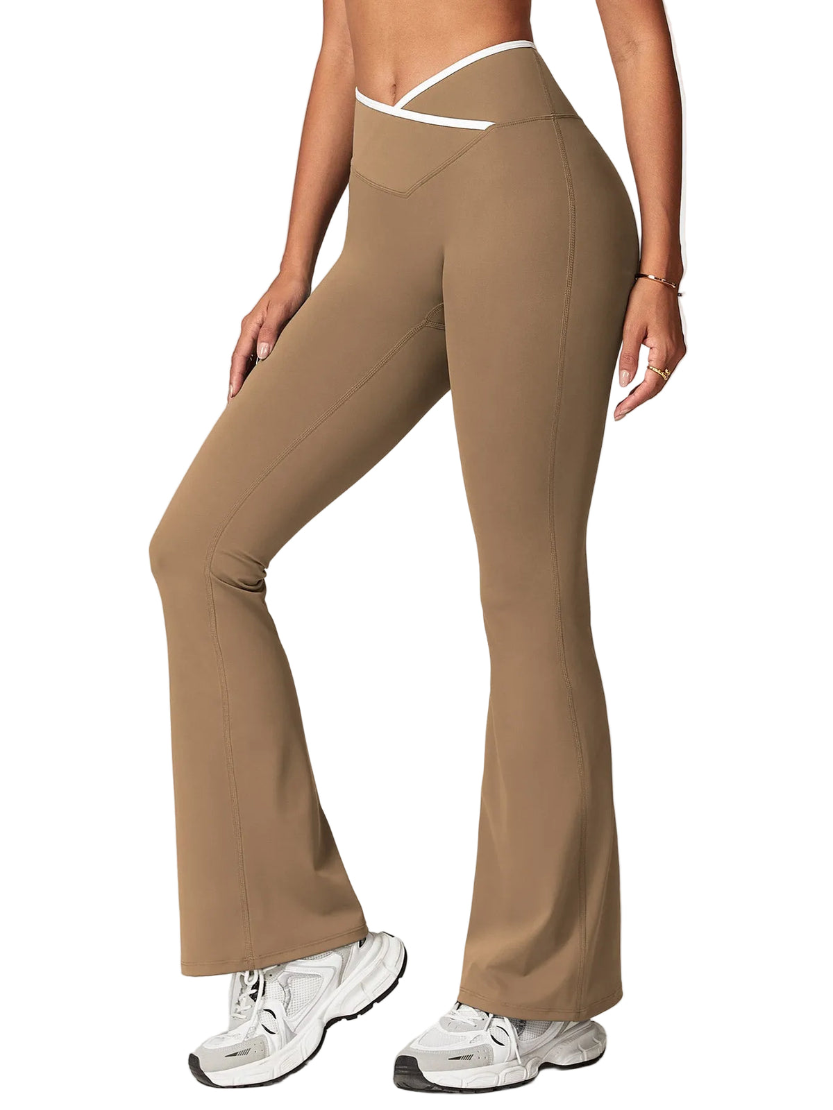Vorti Kevie Trim Flare Leggings Leggings - Vorti