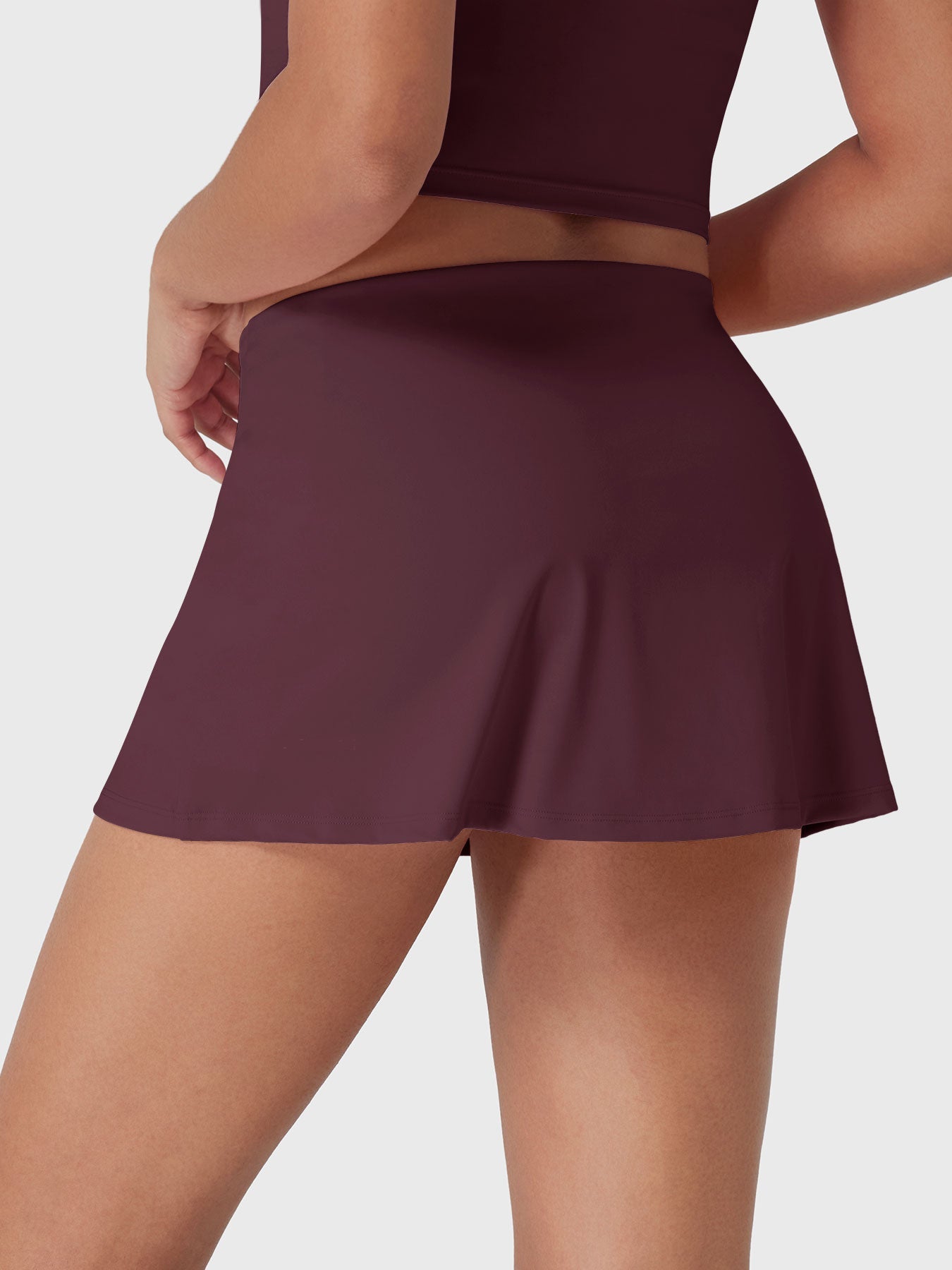 Wifenny Low Rise Mini Skort Fig Purple