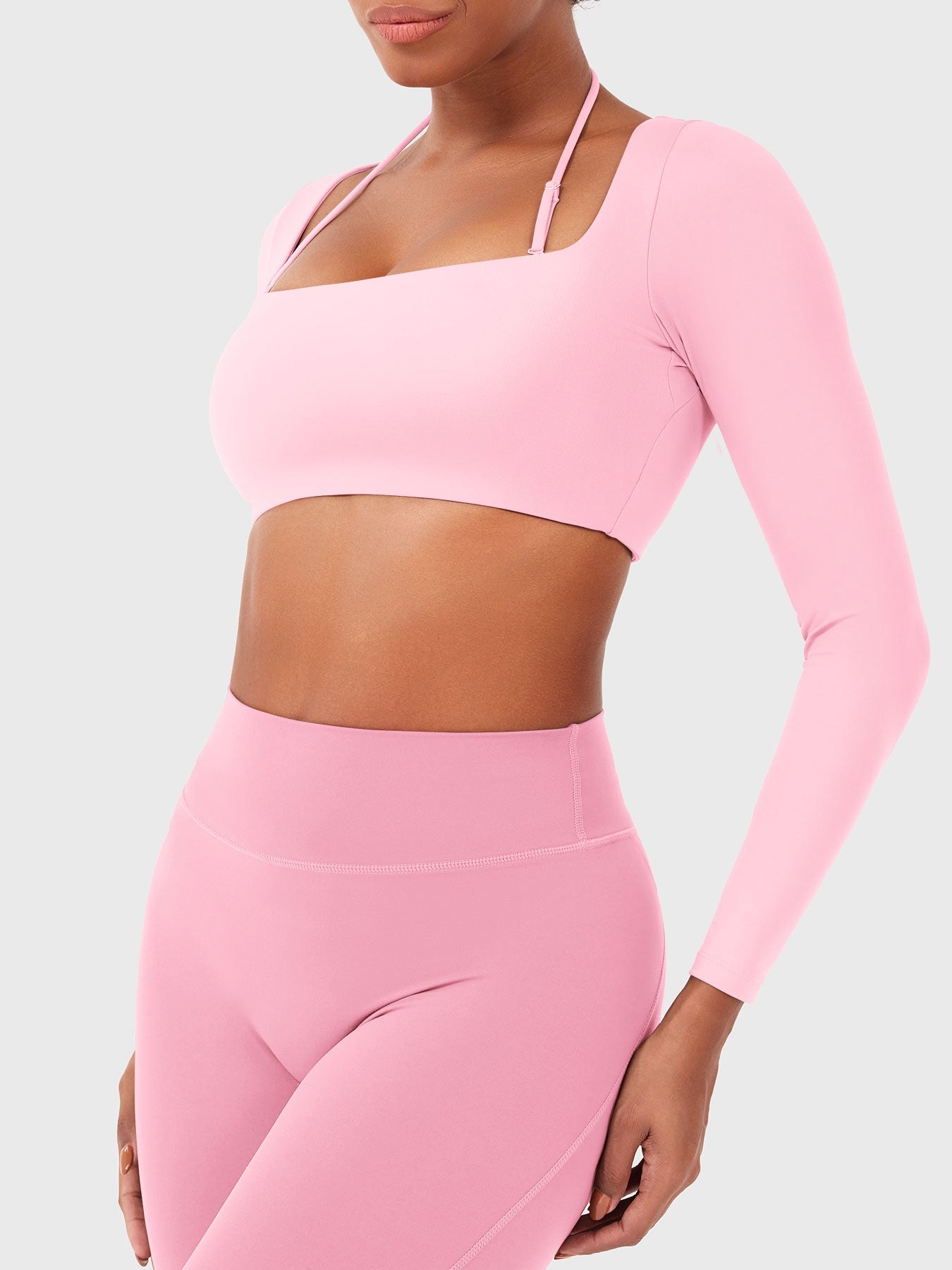 Vorti Violie Long Sleeve Crop Top