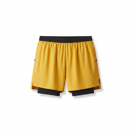 0951. Aerotex™ 4" High Split Liner Short - Amber