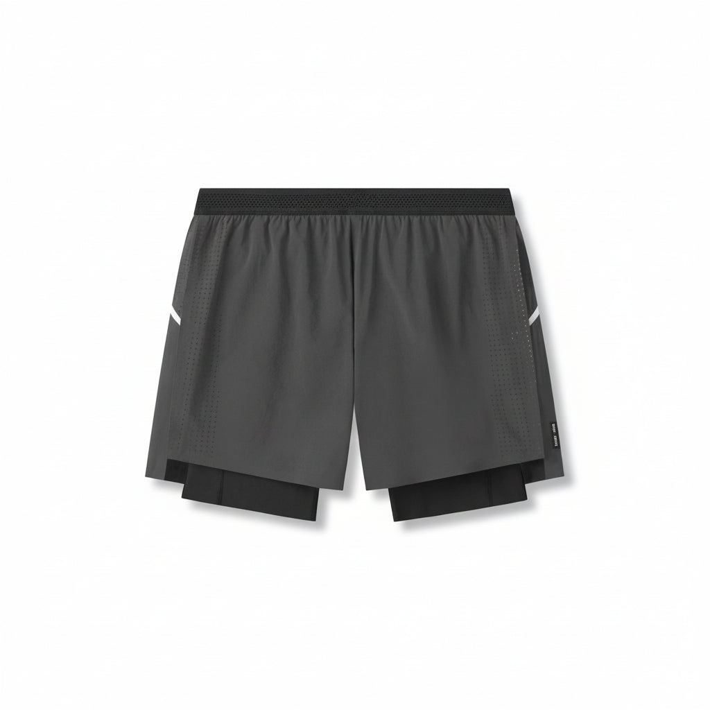 Vorti AeroSplit Shorts 4 High Split Liner Short - Space grey