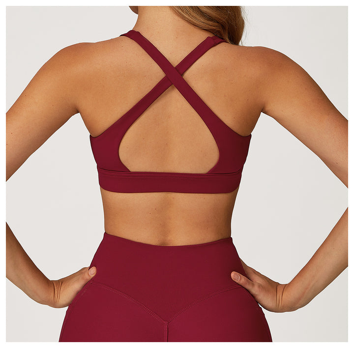 Vorti Deep V Neck Sports Bra