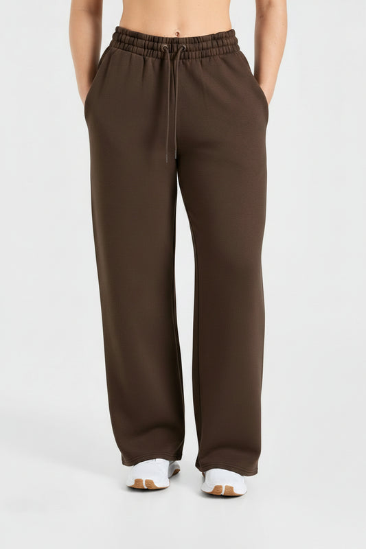 Sports Collective Oversized Straight Leg Joggers - Brown
