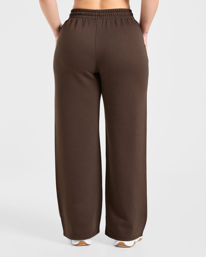Vorti Sports Collective Oversized Straight Leg Joggers - Brown