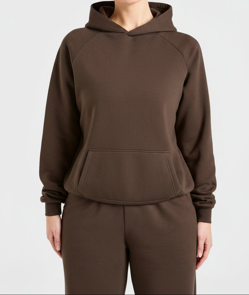 Vorti Sports Collective Oversized Hoodie - Brown