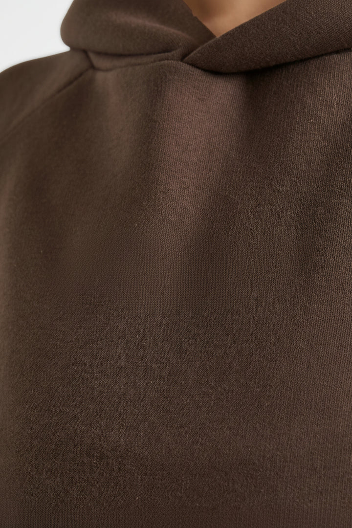 Vorti Sports Collective Oversized Hoodie - Brown
