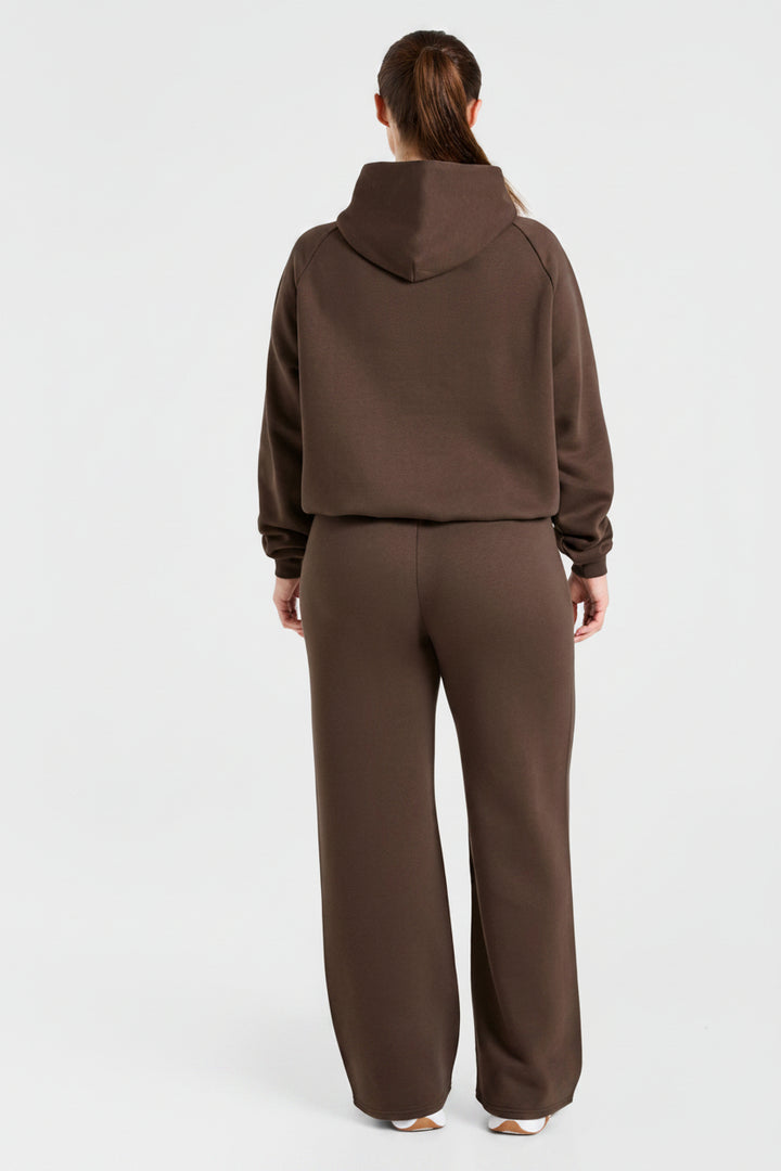 Vorti Sports Collective Oversized Straight Leg Joggers - Brown