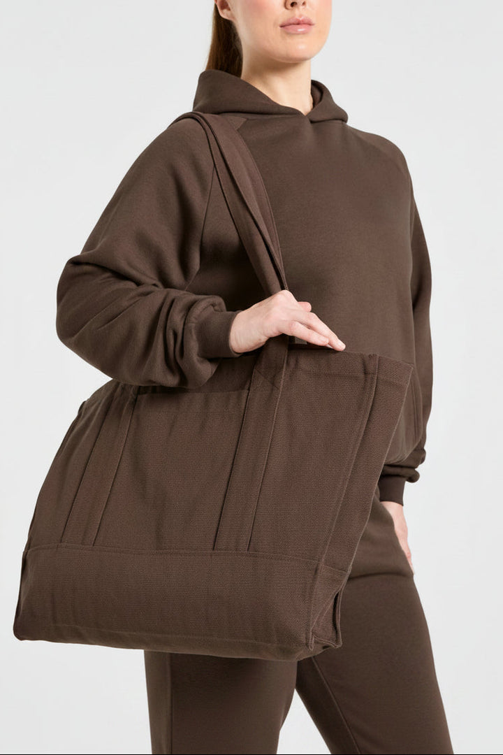 Vorti Sports Collective Oversized Hoodie - Brown