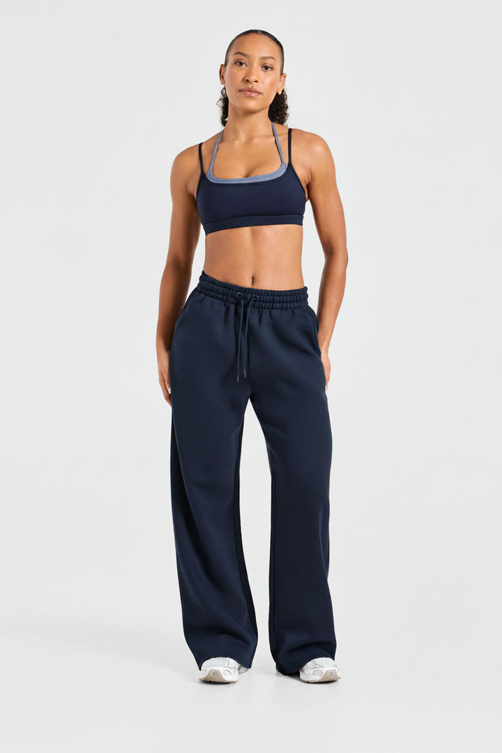 Vorti Sports Collective Oversized Straight Leg Joggers - True Navy
