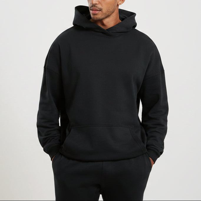 Sweatshirt de Lã Cardada - Preto