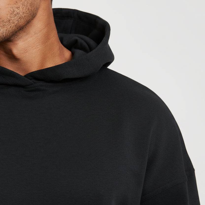 Sweatshirt de Lã Cardada - Preto