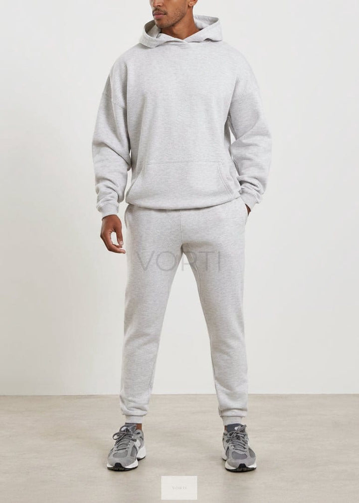 Vorti Core Fleece Hoodie - Melange Grey Jackets & Hoodies - Vorti