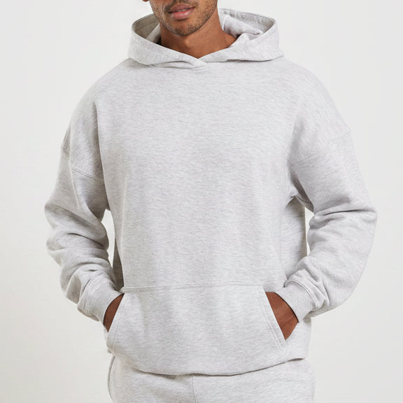 Sweatshirt de Lã Básica - Cinzento Mesclado