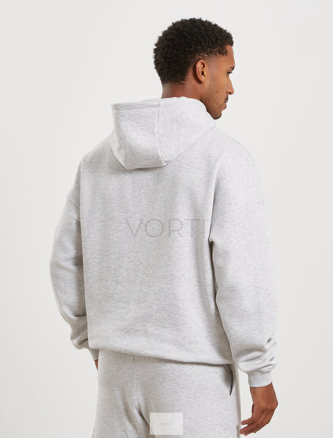 Vorti Core Fleece Hoodie - Melange Grey Jackets & Hoodies - Vorti