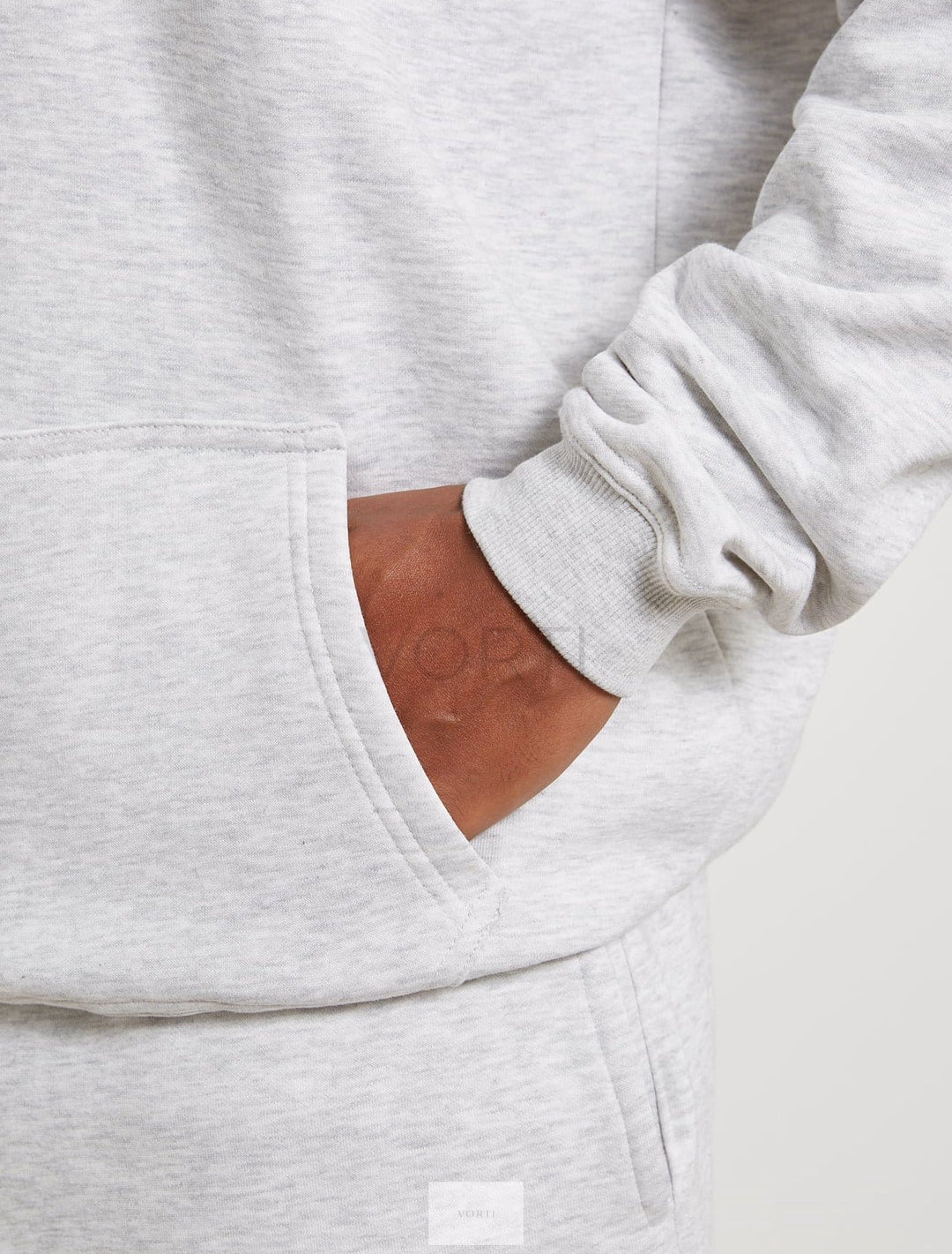 Vorti Core Fleece Hoodie - Melange Grey Jackets & Hoodies - Vorti