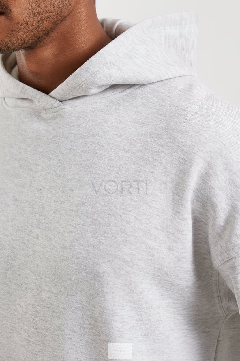 Vorti Core Fleece Hoodie - Melange Grey Jackets & Hoodies - Vorti