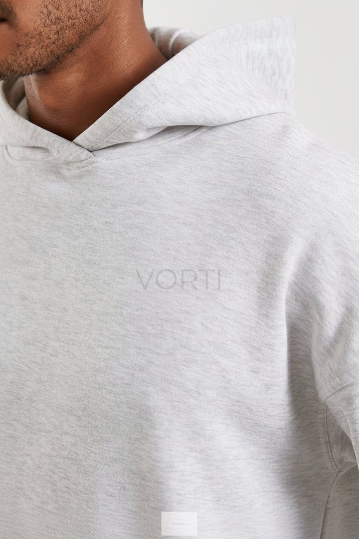 Vorti Core Fleece Hoodie - Melange Grey Jackets & Hoodies - Vorti